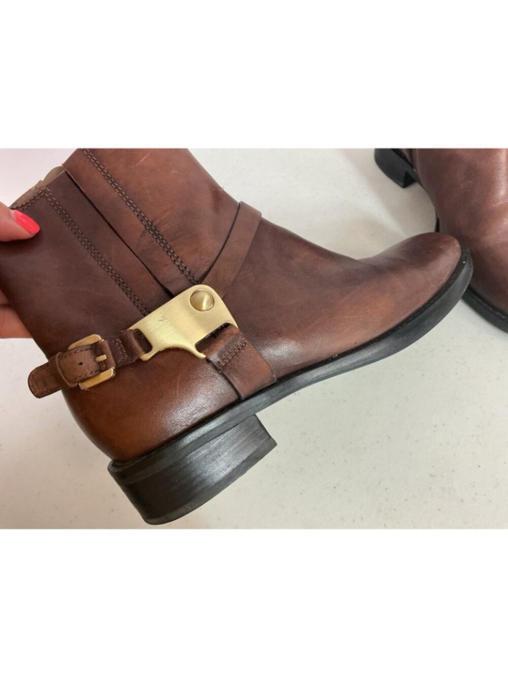 Ecco Leather Ankle Boots Womens 38 - Picture 3 of 8